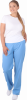 Брюки, голубые, женские